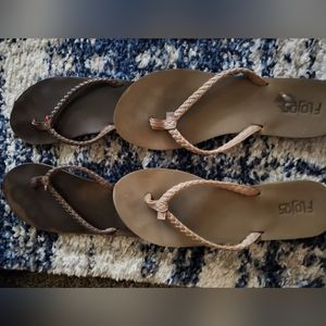 2 Pair Flojo Flip Flops